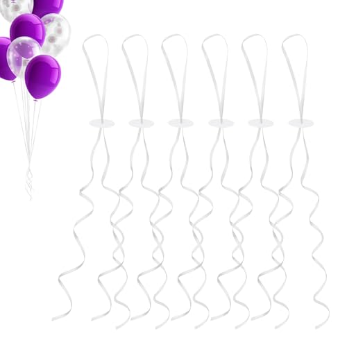 TMZELOA Ballonverschlüsse Helium mit Schnur 50er Set und 100er H-Klammern Schnellverschluss Helium Ballonbänder für Luftballons Für Geburtstag Hochzeitsfeier DIY-Dekorationen & Party