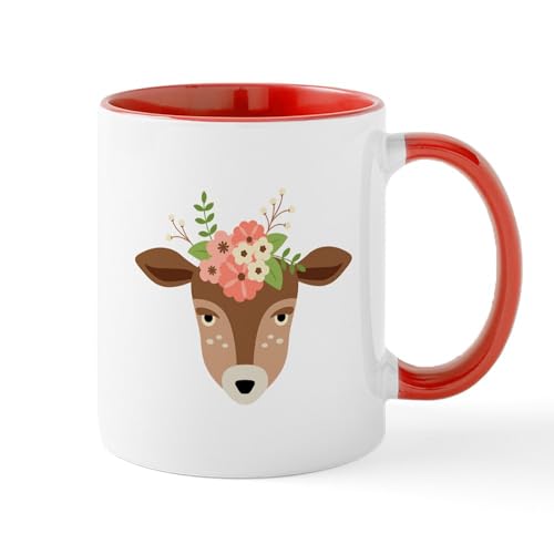 Taza cerámica para café 11 oz con diseño Doe Deer miniatura 1