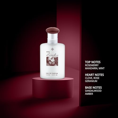 Image of Riya Bindas Maroon Perfume For Men | A Sensational Blend Of Aromatic & Mint | Long Lasting Fragrances 30 ml | Eau De Parfum