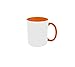 C&P Taza Personalizada blanco brillo con asa e interior color Imagen de C&P Taza Personalizada blanco brillo con asa e interior color