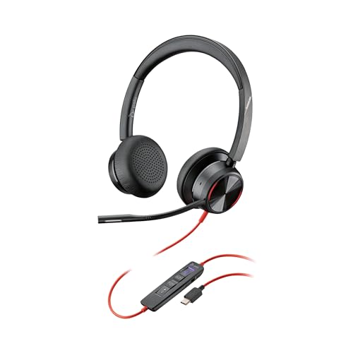Poly Blackwire 8225-M USB-C elimina el ruido de la oficina en tus llamadas