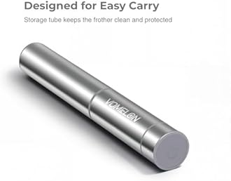 Milk Frother Handheld, Battery Operated Travel Coffee Frother Milk Foamer Dri...