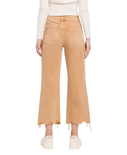 VERVET 90'S Vintage Super High Rise Crop Flare Jeans V27363