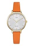 Girl Montre Femme Acier Doré Cuir Orange 699947