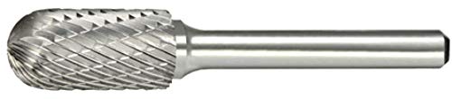 Alfa Tools B71230D Fresa Cilíndrica Radio Carburo Doble Corte miniatura 1