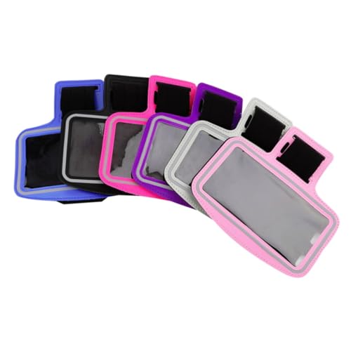 Mikikit Outdoor Sports Bag Sets running arm bag armband sports bag protective case mobile phone bag sports 6 bag outdoor running bag for mobile phone cell phone Neoprene Arm Band