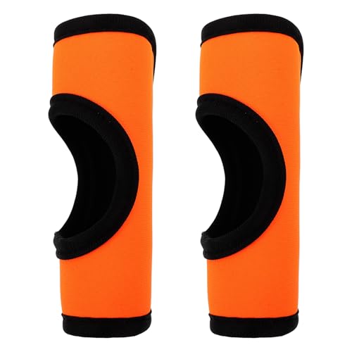 OSALADI Fundas de Neopreno Resistentes para Asas de Equipaje y Manijas de Puertas, Juego de 2 Piezas Naranja, Apertura de Botón para Fácil Instalación, Protección Multifuncional