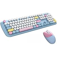 Zienstar-Pack de Teclado y Ratón Inalámbrico Español,Tecla