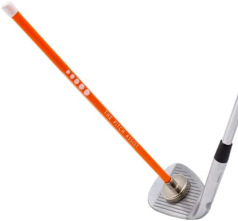 ForeNoMore Golf Alignment Rods: Magnetic Club Alignment Stick Demonstrates Correct Golf Swing Aim, Golf Training Aid Magnet Lie Angle Tool Training Aids Visualize and Align Your Golf Shot, Orange