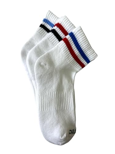 Training Cotton Cushioned Striped Ankle Socks (6 Pair)4