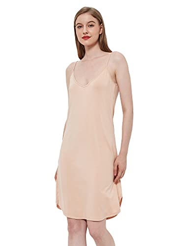 Image of GYS Women's Bamboo Viscose Full Slips for Under Dresses Cami Slip Dress
