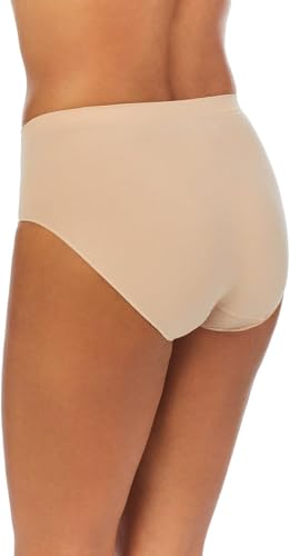 Image of COMPANY ELLEN TRACY Women's High Cut Brief Panties Breathable Seamless Underwear 4-Pack Multipack (Regular & Plus Size)