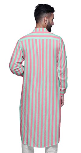 Atasi Printed Mandarin Collar Casual Kurta Ethnic Shirt Long Asymmertic Kurta4