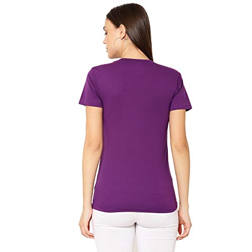 Image of Mack JONNEY Cotton Blend V Neck Half Sleeve T-Shirt for Women (Pack of 2)