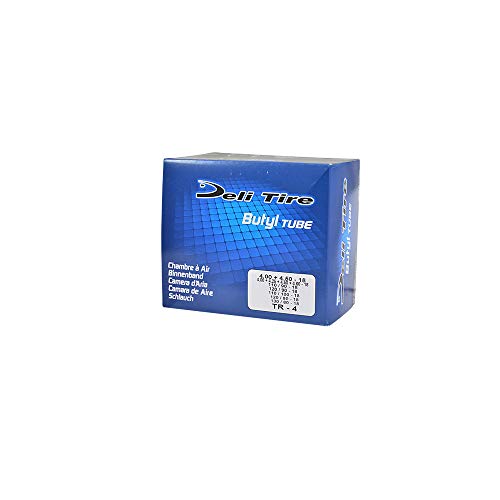 Schlauch für Motorrad, 18 Zoll, 4,00 – 4,50 x 18 – 110/90 – 120/80 bis 140/80 Deli (Ventil rechts TR4)