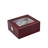 Die große Vitrine besteht aus echtem Glas: Eine transparente Glasabdeckung schützt Ihre Uhr vor Staub, sodass Sie Ihren Favoriten klar erkennen können Uhr. & lt; br