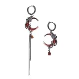 Pendientes de gota de Pendientes de de Declaración Oreja Joyería Cadena Gota para oído Textura de aleación para mujer con estilo