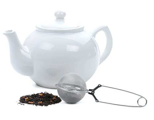 RSVP International Endurance Collection Loose Tea Infuser Spoon, 18/8 Stainless Steel, Dishwasher Safe, 6-1/2\", Large Mesh, 2.5\" Diameter - Thumbnail 5