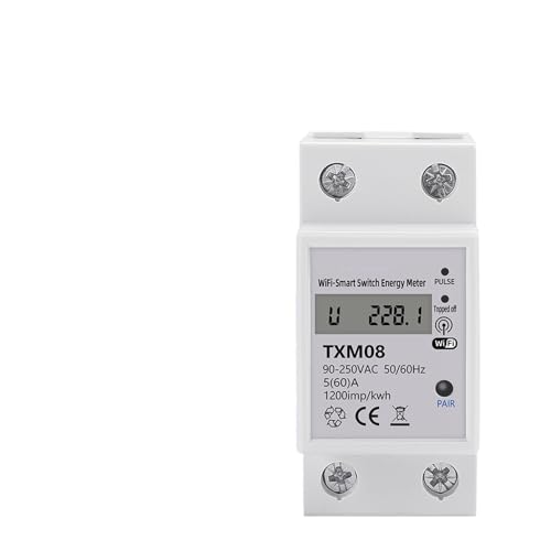 Monitor de potencia WiFi 60A con corte por sobrevoltaje y temporizador inteligente
