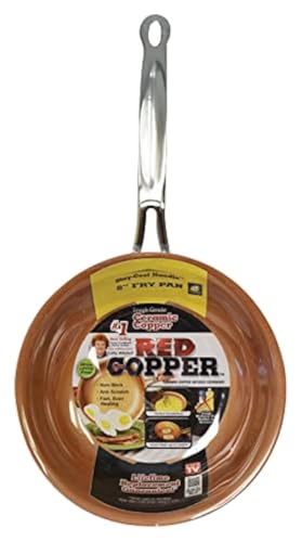 Red Copper 8-Inch Fry Pan