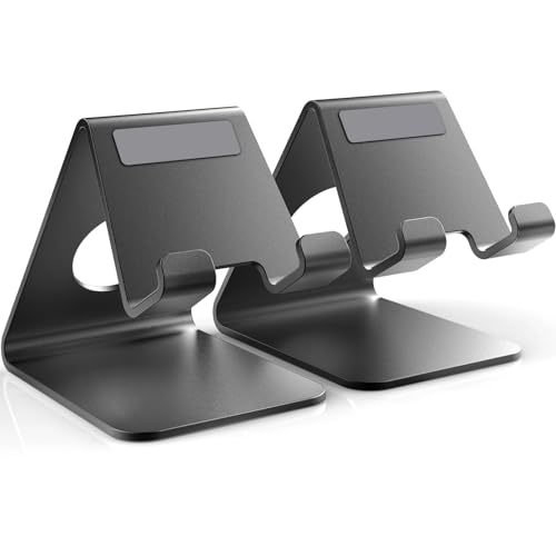 Support téléphone aluminium noir au design épuré pour iPhone 13 Pro Max