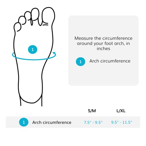 Image of BraceAbility Copper Arch Support Bands - Flat Feet Compression Brace Sleeves for Fallen Arches Treatment, Heel Spur Pain Relief, Achilles Tendonitis Foot Care, Plantar Fasciitis Correction, S /M Pair
