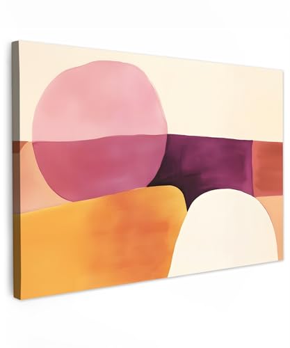 Tableau mural décoration salon grand format abstrait coloré 120x80