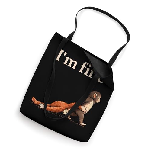 Sad Monkey Punch Meme Con Bolsa Tote Naranja miniatura 3