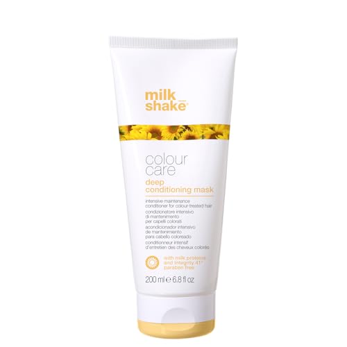 milk_shake | Colour Care, Mascarilla acondicionadora profunda 200 ml, Mascarilla acondicionadora intensiva para cabellos teñidos, Made in Italy