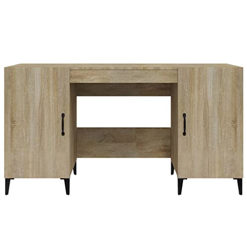 Bureau en bois avec 2 compartiments de rangement pour optimiser le télétravail - 8