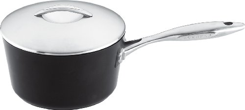 Scanpan Professional 1 1/4 qt Nonstick Saucepan with Lid - Compatible with All Cooktops, Induction Ready, Metal Utensil Safe, Oven Safe to 500°F, Dishwasher Safe