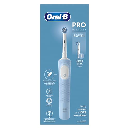 Oral-B Vitality Pro Brosses à Dents Electriques Adultes, 1 Manche, 2 Têtes de Brosse à Dents, 3...