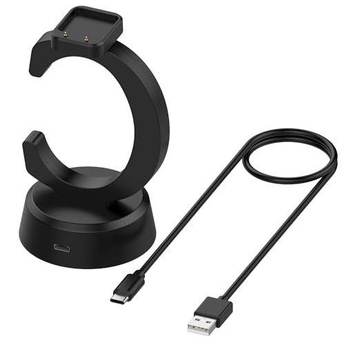 Charger Dock Compatible for Huawei Watch Fit 3/Fit 2/FIT/FIT Mini/Band 9/Band 8/Band 7/Band 6/Band 6 Pro,Honor Band 7 Charger Stand Charging Cable Station Base Cradle with 3.3ft USB Type-C Cable Cord