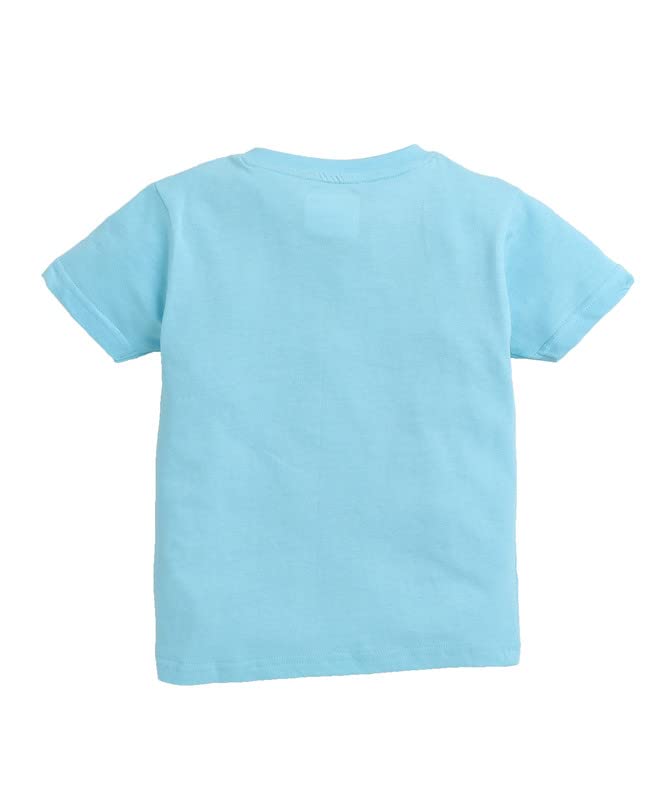 Image of BUMZEE Blue & Pink Girls Half Sleeves T-Shirt & Pajama Set Pack of 2 Age - 3-4 Years