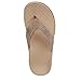 Vionic Women's Tide Rhinestone Sandals Comfortable Toe-Post– Supportive Sandals That Includes a Built-in Arch Support Orthotic Footbed Taupe Grey Leather 5 Medium