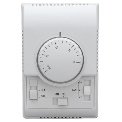 Termostato central de aire acondicionado, controlador de temperatura, interruptor de control mecánico de 2 vías, acondicionador de 110-220 V