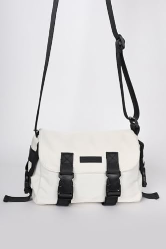 Image of SNITCH Multi-Pocket Travel Bag with Double Buckle, Adjustable Strap, Oval Shape, Lightweight