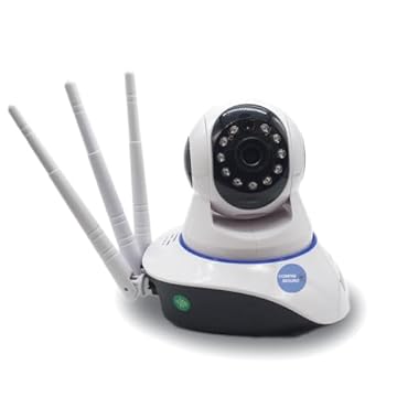 Câmera Babá Eletrônica com 3 Antenas, Wifi, HD