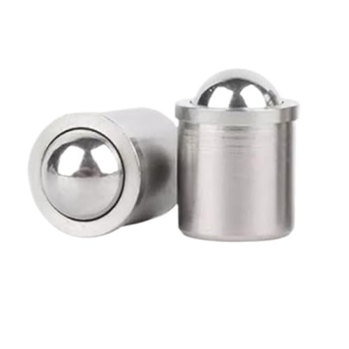 2mm 3mm 4mm 5mm 6mm 8mm 304 Stainless Steel Ball Plunger Push Fit Ball Spring Ball Plungers 5pc(D6 X L7 (10pcs))