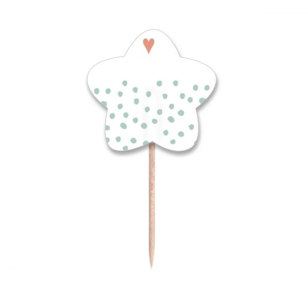 Cure-dents drapeaux étoiles Love S Art pour decoration cupcake et buffet