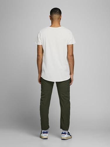 JACK & JONES Herren JJEBAS Tee SS U-Neck 2-Pack, White/REG, XXL – Ansicht 4