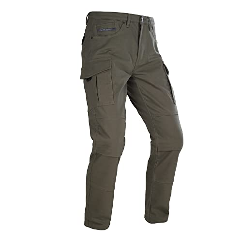 Oxford Products Pantalones de Motocicleta AA Cargo para Hombre, Color Caqui, 36, Caqui, 36W