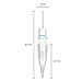 Pinkiou Eyebrow Tattoo Machine Micropigmentation Pen microblading Pen with Needles (Needles, 5F)