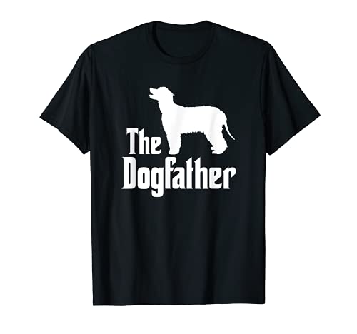 The Dogfather - funny dog gift, funny Irish Water Spaniel T-Shirt, Black