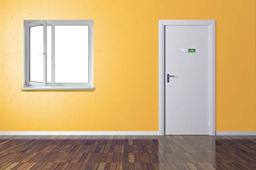 Image of Magnetic Do Not Disturb Sign,Please Knock for Home Office Restroom Conference Hospital, Non-Scratch Magnetic Slider Door Indicator Signs, 7'' x 2'' - Silver
