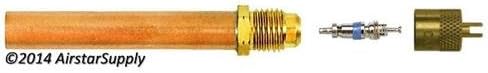 Pack of (6) C&D Valve # CD3606 - 1/4" Access / Line Service Valve with 3/8" Copper Tube Extension