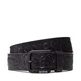 cinturon guess para hombre  GUESS Cinturón de hombre en cuero negro con hebilla cuadrada. M