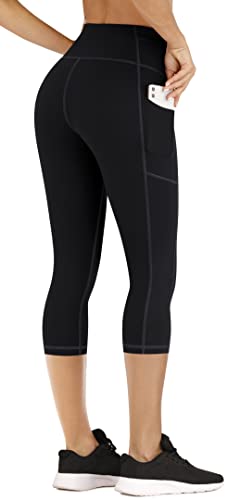 Iuga Capri Leggings For Women With Pockets High Waist Yoga Pants Workout Capri Leggings With Pockets For Sports Running #TOP2