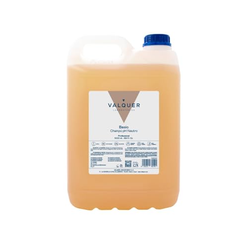 VALQUER Champú Revitalizante pH Neutro | Fortalece, Hidrata, Repara y Aporta Brillo al Cabello Dañado | Con Ingredientes Naturales y Vitamina B5 para Todo Tipo de Pelo | 5 L