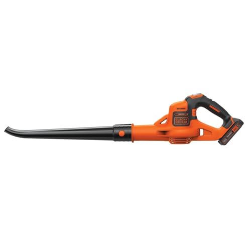 BLACK+DECKER 20V MAX* Cordless Sweeper with Power Boost, Leaf Blower with Battery and Charger (LSW321)